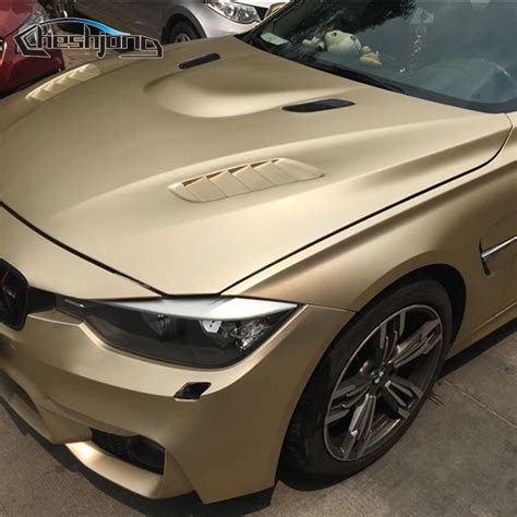 champagne gold car wrap