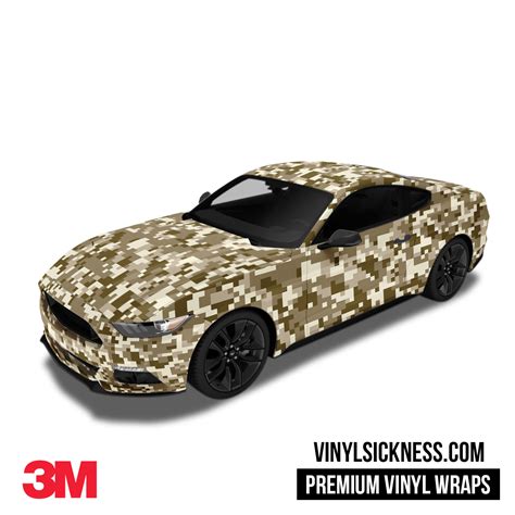 desert camouflage car wrap