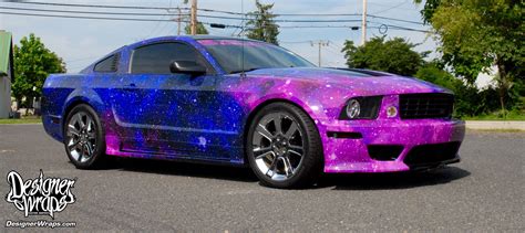 galaxy purple car wrap