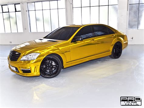 gold chrome vinyl car wrap