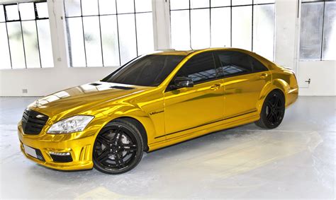 gold vinyl wrap car