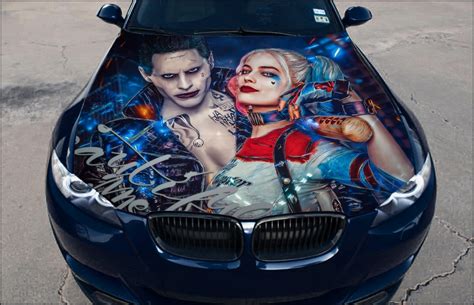 harley quinn car wrap