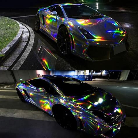 holographic black car wrap