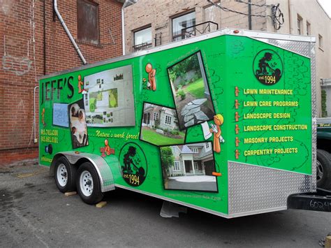 lawn care trailer wraps