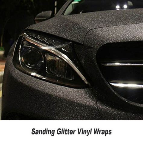 matte black glitter car wrap