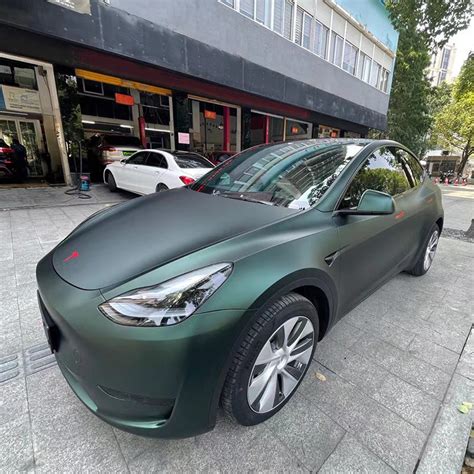 matte hunter green car wrap